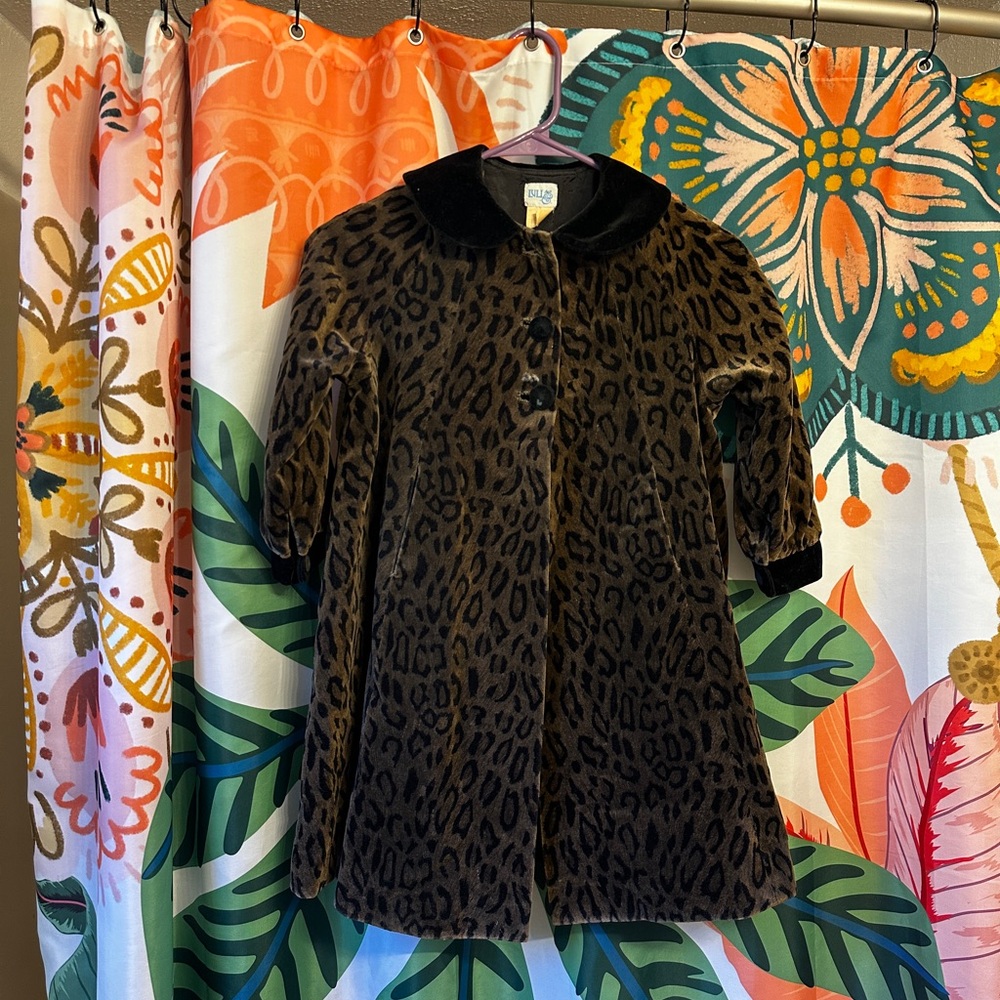 GIRLS - luli & me - vintage cheetah print coat - 6-8